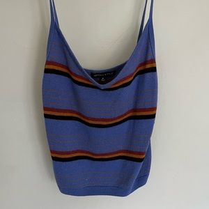 Kendall + Kylie Striped Knit Tank